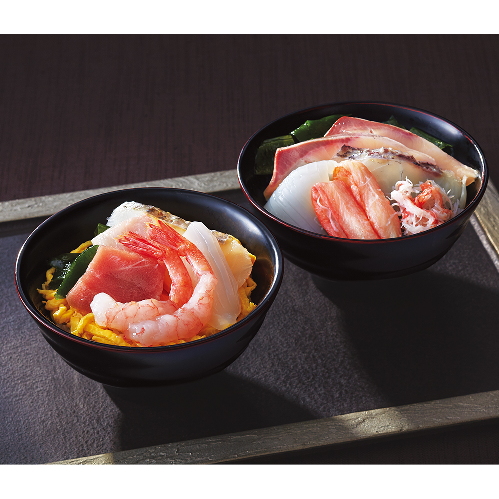 〈福井・日本料理 一乃松〉海老と蟹の海鮮丼セット
