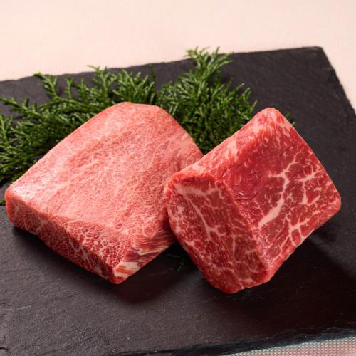 門崎熟成肉 塊焼き 赤身・霜降り（120g×2個）