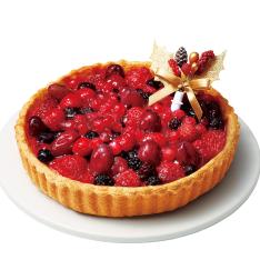 甘酸っぱいフルーツとサワークリームのタルト