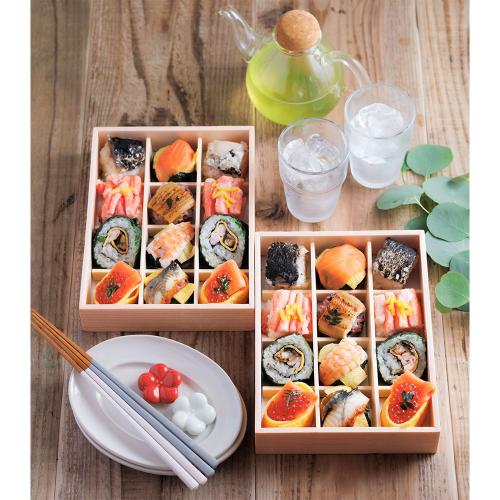 【敬老の日】あでやか手鞠わさび葉寿し12個×2箱セット（二人前）