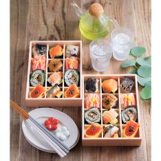 【敬老の日】あでやか手鞠わさび葉寿し12個×2箱セット(二人前)