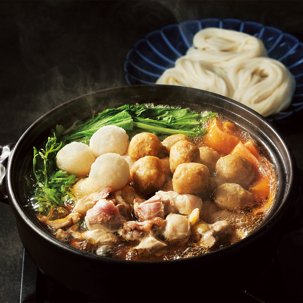 〈秋田・寛文五年堂〉いなにわうどん・比内地鶏鍋