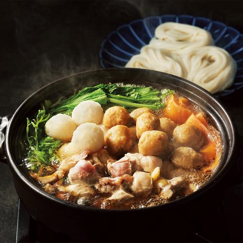 〈秋田・寛文五年堂〉いなにわうどん・比内地鶏鍋