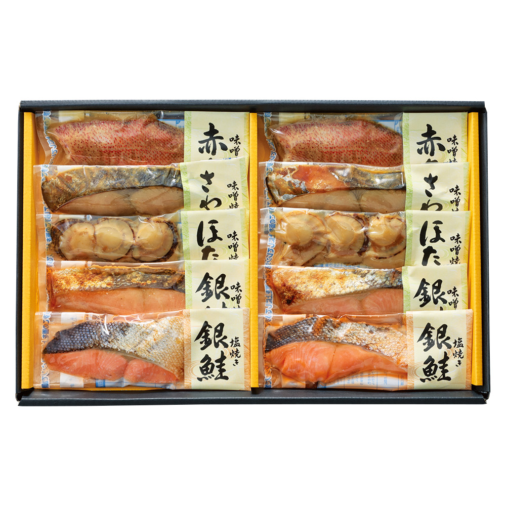 〈新潟 万越屋〉レンジで簡単調理焼魚詰合せ