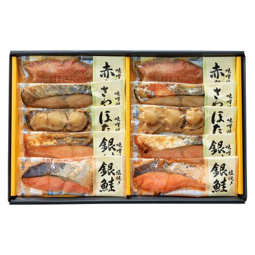 〈新潟 万越屋〉レンジで簡単調理焼魚詰合せ