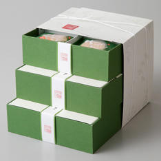 姫千寿せんべい　三段箱＜有機抹茶＞