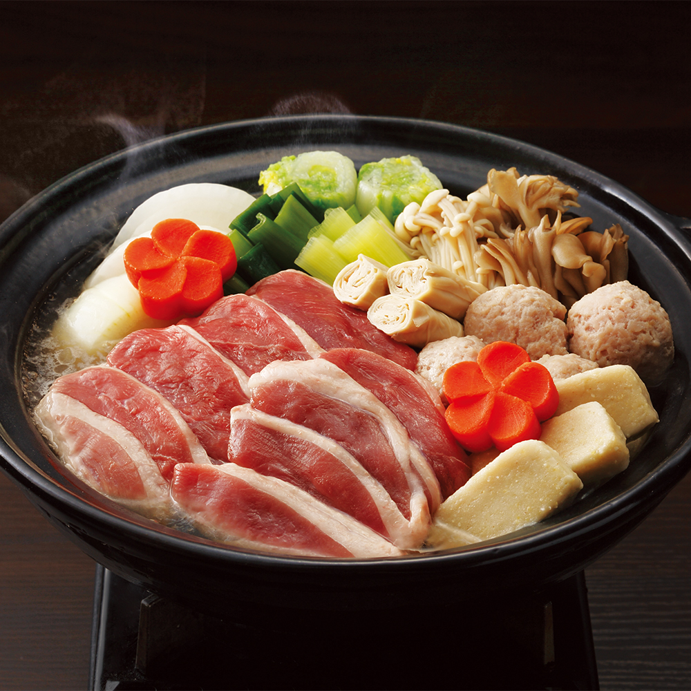 〈京料理・美濃吉〉合鴨つくね鍋