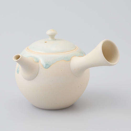 常滑焼　藤田徳太　白丸形灰流し急須