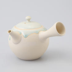 常滑焼　藤田徳太　白丸形灰流し急須