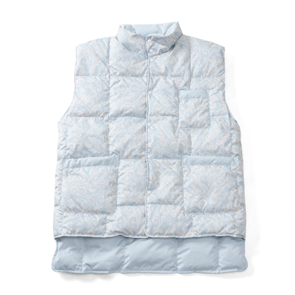 DAKS ダックス 羽毛入りポンチョ ダウンベスト ダウンポンチョ ベージュ うすく