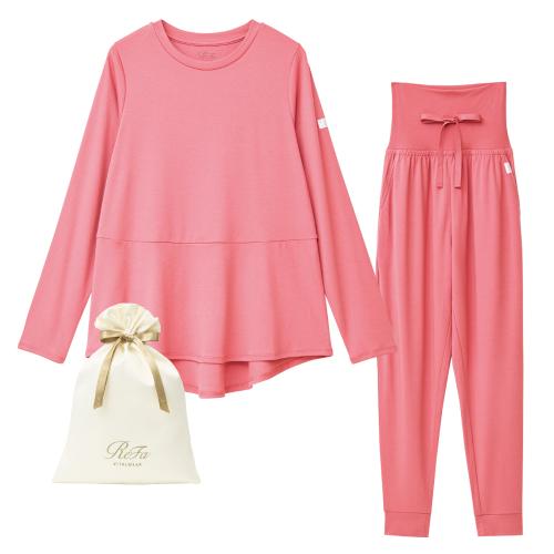 〈ReFa VITALWEAR〉モイストスムース　ロングスリーブプルオーバー＆ジョガーパンツ／レディース