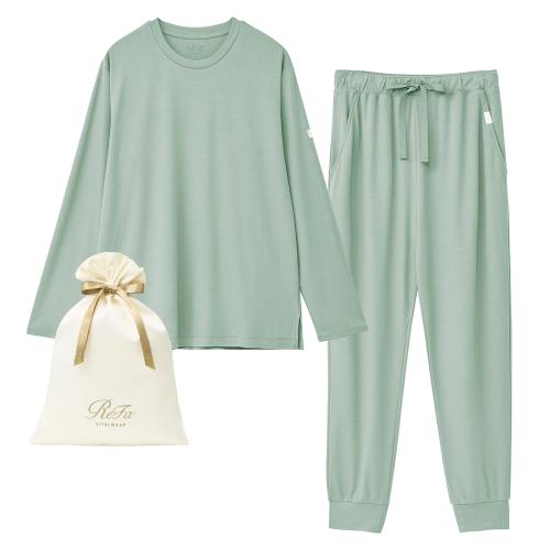 〈ReFa VITALWEAR〉モイストスムース　ロングスリーブプルオーバー＆ジョガーパンツ／メンズ