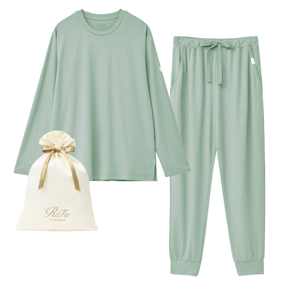 〈ReFa VITALWEAR〉モイストスムース　ロングスリーブプルオーバー＆ジョガーパンツ／メンズ
