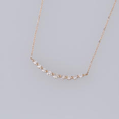 K18PG 0.2ctダイヤモンドペンダント