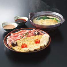 湯葉と伊勢美稲豚の豆乳しゃぶしゃぶ鍋（E955／W495）349550 384950