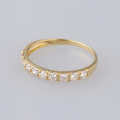 K18YG 0.5ctダイヤモンドリング