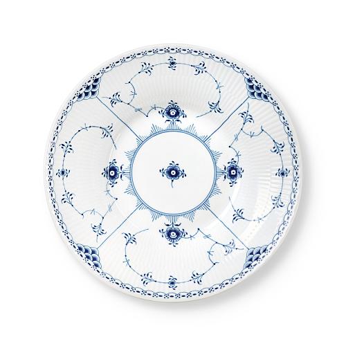 ブルーフルーテッド ハーフレース ディーププレート 24cm