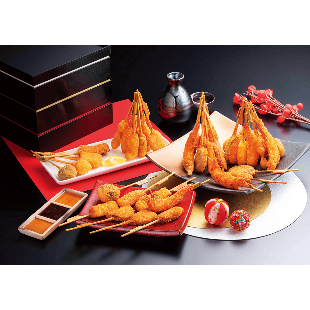 迎春 串揚げセット タレ3種付（63串）（E965）349658