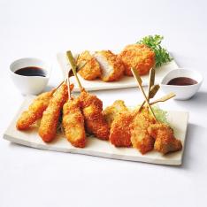 〈大阪・串重〉ヒレとんかつ＆串揚げ8種・24本