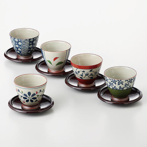 染錦いろどり 仙茶揃(茶托付)
