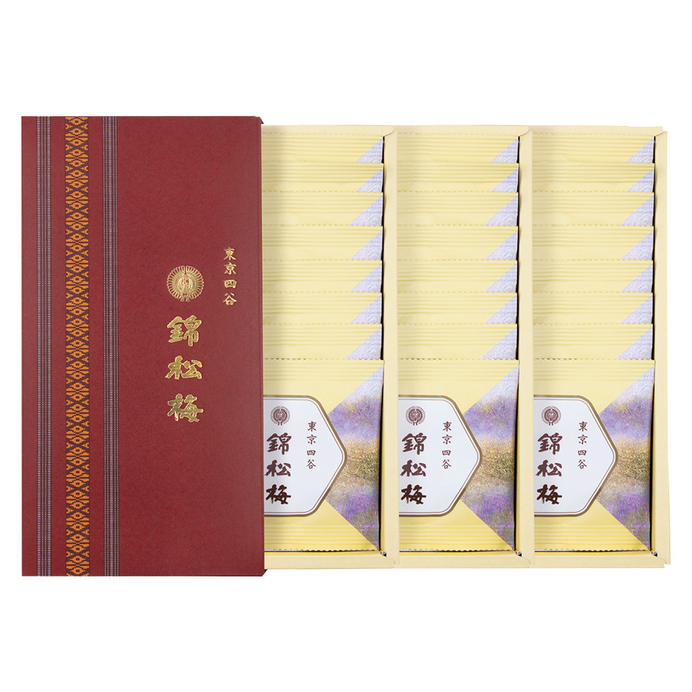 〈錦松梅〉錦松梅の小袋（三段重ね）