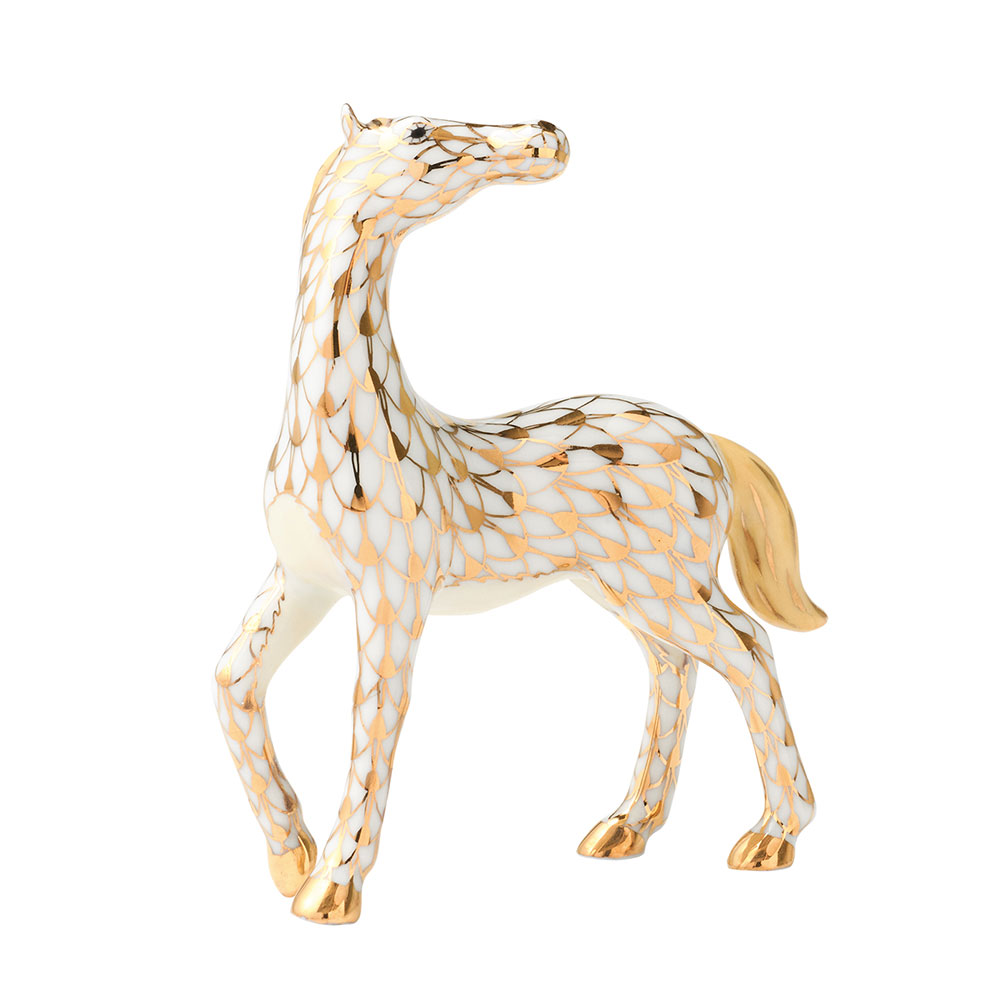 干支置物・うま（ゴールド）