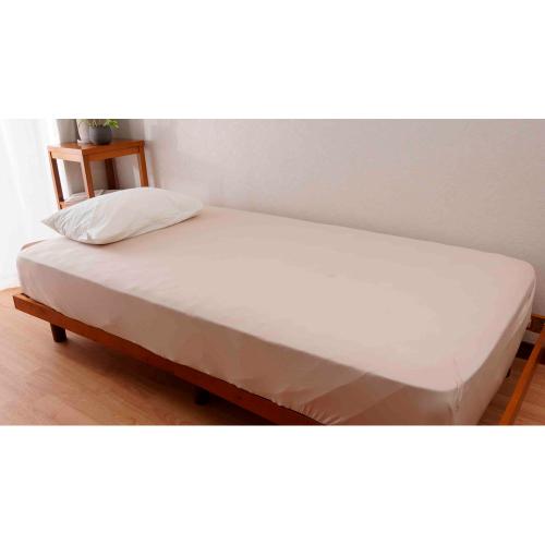 洗える冷感ボックスシーツ （ベージュ・ブルー）