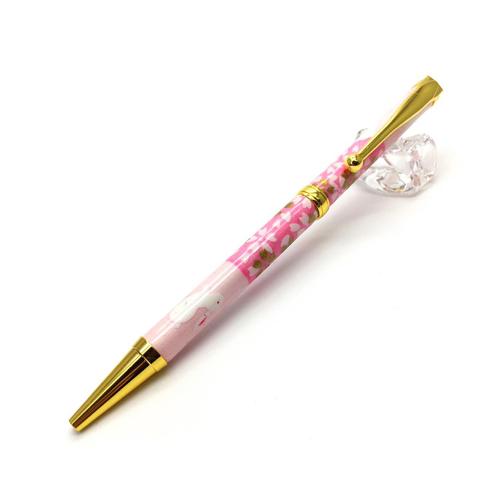 美濃和紙友禅柄ボールペン うさぎ市松