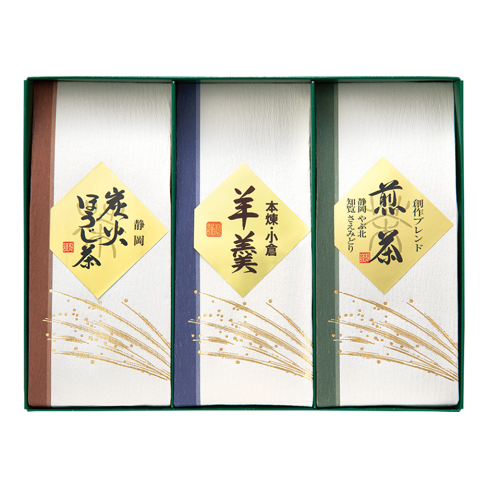 〈愛国製茶〉羊羹・銘茶詰合せ