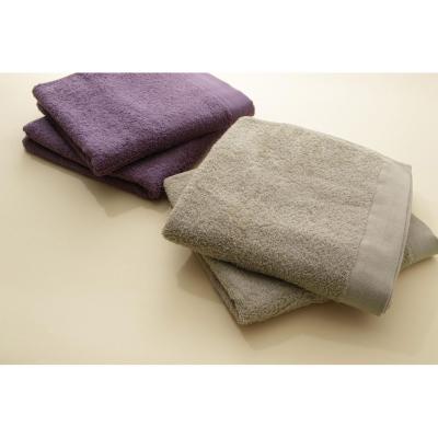 福袋 ＜テックカラー＞バスタオル4枚セット（ベージュ・パープル）