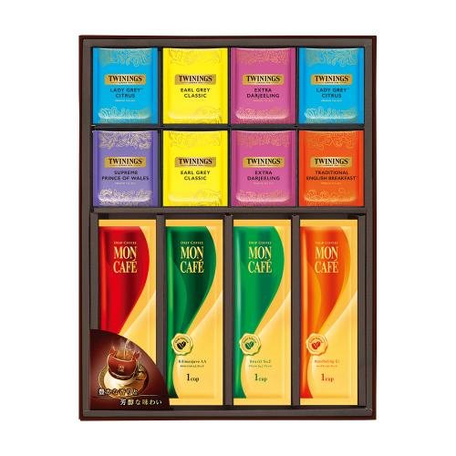 〈モンカフェ＆トワイニング〉ドリップコーヒー＆ティーバッグ詰合せ