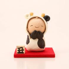 ＜夢わらべっこ陶舎＞着ぐるみ干支「丑」