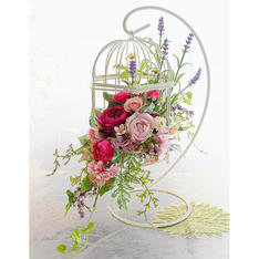 ハンギングローズアレンジメント(アーティフィシャルフラワー大賞2011 文部科学大臣賞受賞者作品)