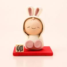 ＜夢わらべっこ陶舎＞着ぐるみ干支「卯」