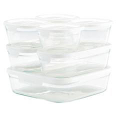 【よりどり】パック&レンジ 角型7点セット ホワイト