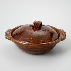 土鍋 飴釉 尺