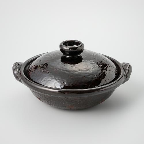 土鍋 鴨釉 尺