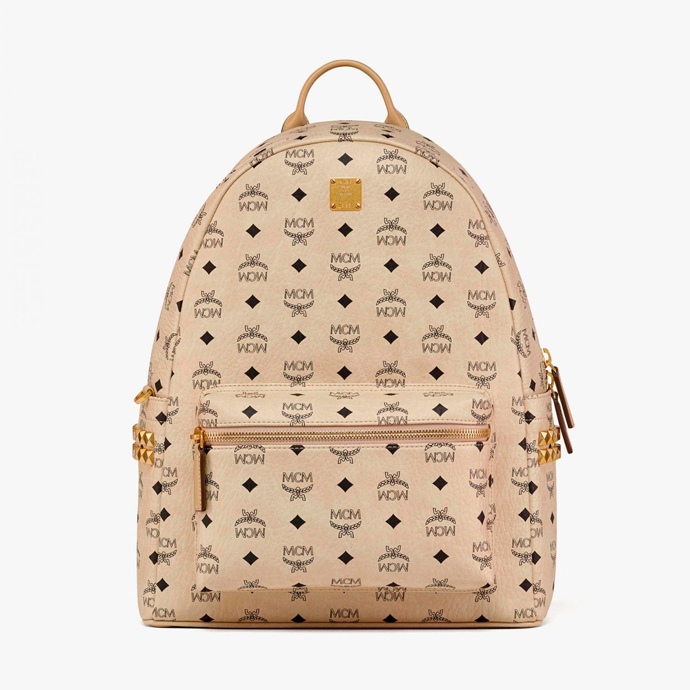 【美品】MCM サイドスタッズ　リュック　medium