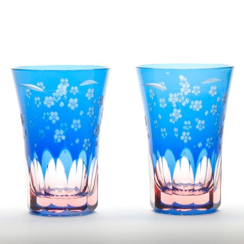 桜文様 天開タンブラーペア
