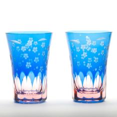 桜文様 天開タンブラーペア