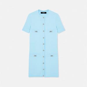 ウール カシミヤ ニット シャツ ドレス　　36