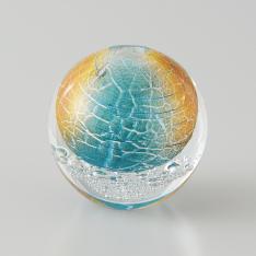 ＜ガラス工芸家　市川知也＞花器　瑠璃殻