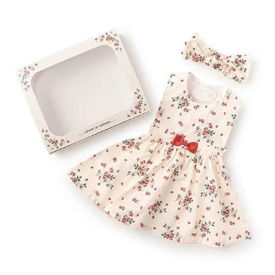 ボックス付きエプロン＆ヘアバンドセット（野イチゴ柄）