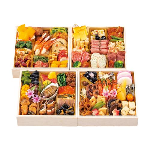 和・洋・中 四段重（W219）＜関西・岡山・鳥取・島根地域お届け＞382191