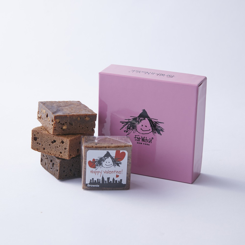 【バレンタインデー】バレンタイン ブラウニー4個入 ピンク