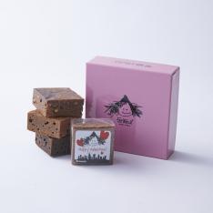 【バレンタインデー】バレンタイン ブラウニー4個入 ピンク