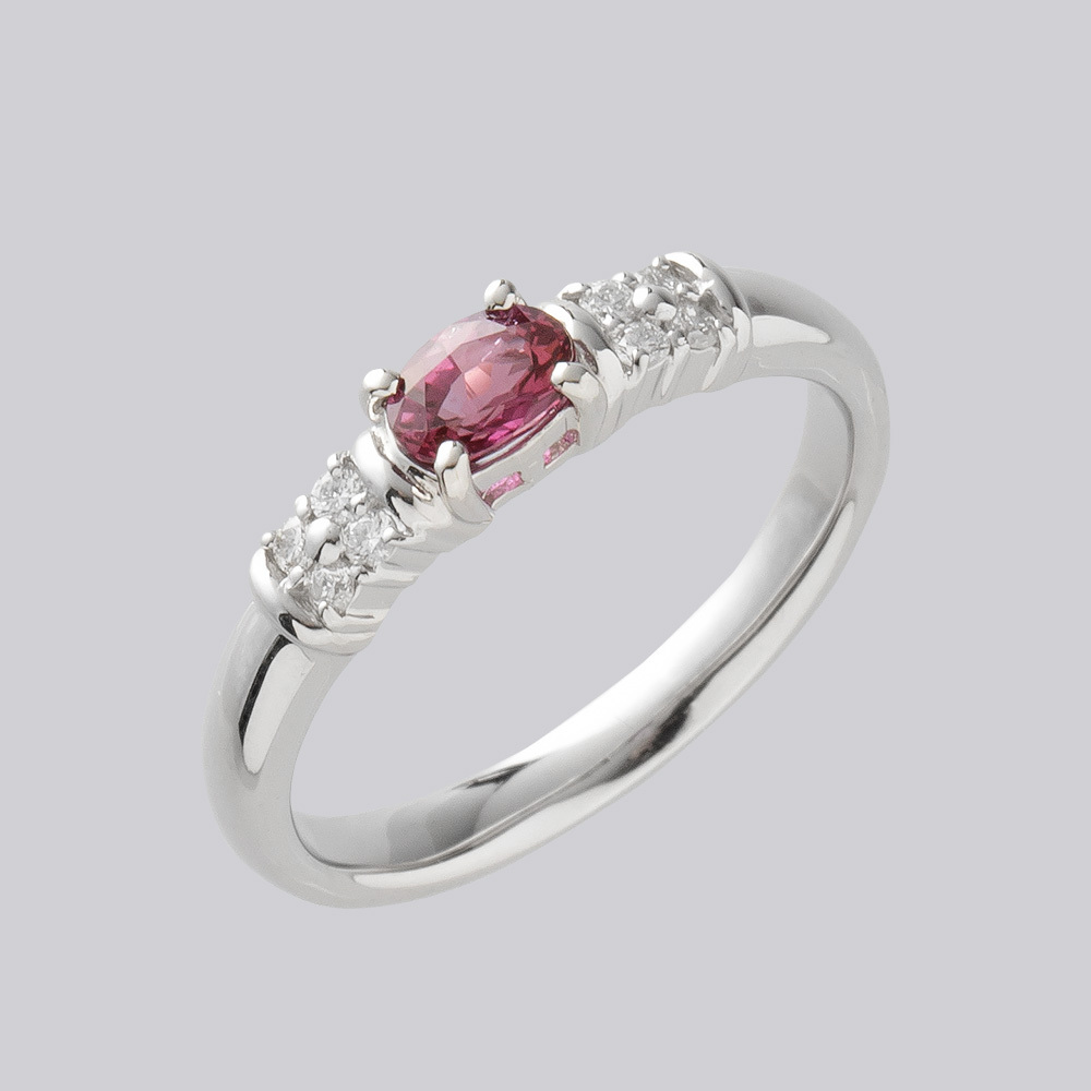 PT ルビー リング 0.66CT