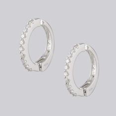 Pt950ダイヤイヤリング