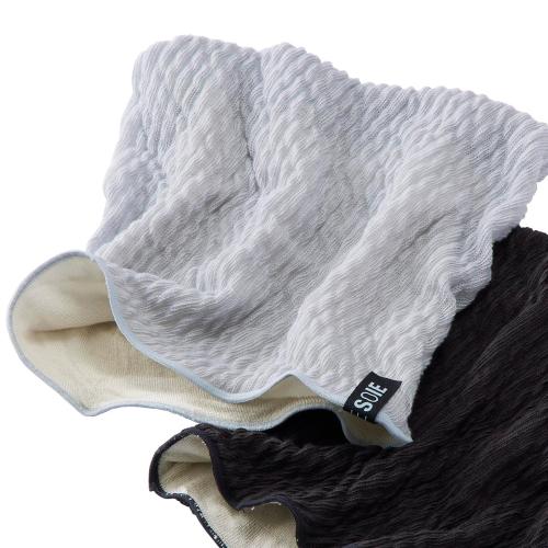 ＜シェール・ソワ＞内側シルク混ネックウォーマー