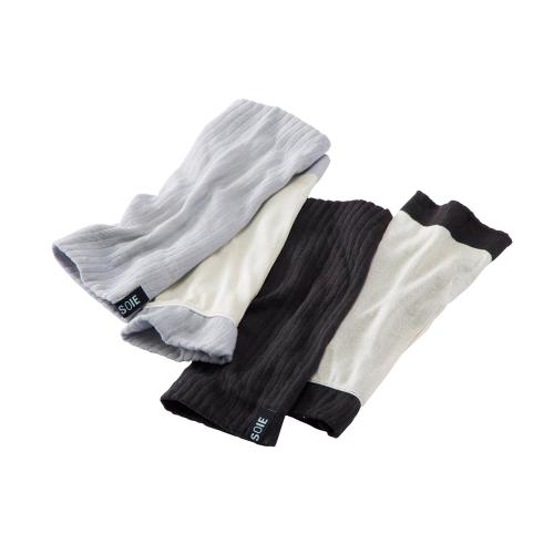 ＜シェール・ソワ＞内側シルク混マルチウォーマー